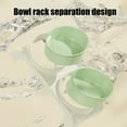 thumbnail image 7 of FEOLGEHLY Elevated Cat Bowl, Double Dog Feeding Bowls, Raised Cat Food and Water Bowl Set for Indoor Cats, Pet Food Bowls for Small Medium Cats Dogs and Puppies, Dishwasher Safe, Green, 7 of 7
