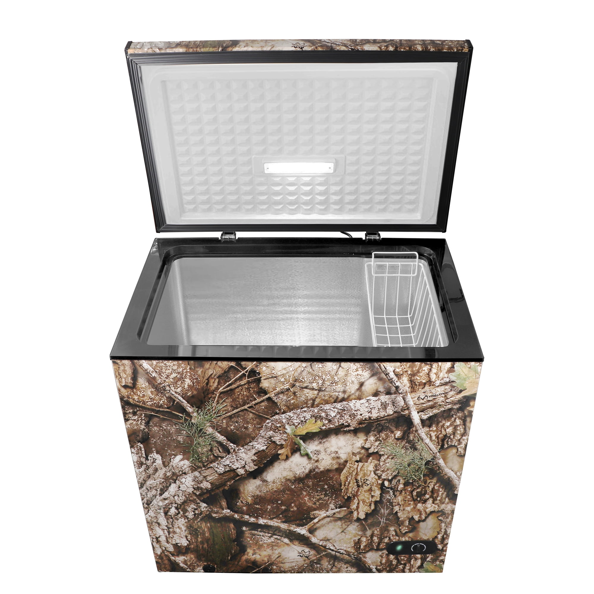 Realtree 7 Cu Ft Chest Freezer, Camouflage – Manual Defrost Freezer for Garage, Hunting, Outdoor Storage, Game Meat Storage
