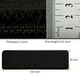 thumbnail image 3 of Pure Era 8" x 30" Plush Carpet Stair Treads Protector Cover Indoor Shaggy Rug Self Adhensive Set of 12,Black, 3 of 10