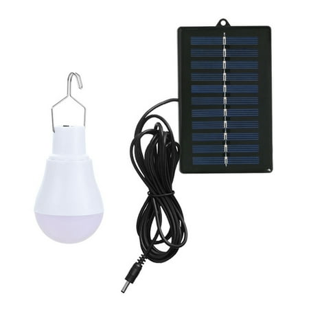 

12LED Solar Bulb Hanging Lamp Outdoor Garden Camping Tent Light (B Hook)