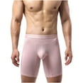 thumbnail image 2 of XL Size Men's Pink Boxer Briefs - Cotton Modal Polyester, Contoured Pouch, Breathable, Moisture Wicking, Comfort Waistband, All Day Wear, 2 of 5