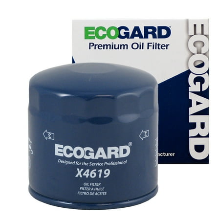 ECOGARD X4619 Spin-On Engine Oil Filter for Conventional Oil - Premium Replacement Fits Jeep Wrangler, Cherokee, Comanche, Grand Wagoneer, Wagoneer, J10, J20 / Chevrolet Corvette / Dodge Ram (Best Motor Oil For Jeep Wrangler)