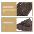 thumbnail image 4 of 2 piezas Cestas de almacenamiento tejido Mapas de mesa Servicio Cesta de papel decorativo Canasta tejida de cuerda, 4 of 5