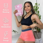 FLAT TUMMY Detox Tea (2 Week Program) – 2-Step, All Natural Cleanse with Senna, Green Tea
