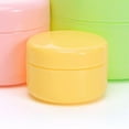 thumbnail image 3 of Tarro de plástico piezas con tapa Macarena Contenedor de maquillaje ético Amarillo-100g, 3 of 8
