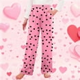 thumbnail image 2 of Diufon Valentine's Day Pajama Pants for Boys Girls Elastic High Waist Long Sleep Pants Soft Bottoms with Pockets, 2 of 6
