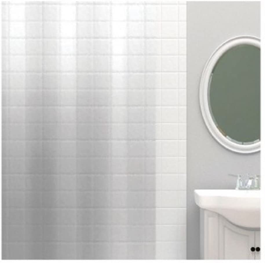 x 72 In White/Gray PEVA Seashell Shower Curtain Set Zenith Zenna Home 70 In 