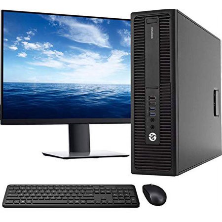 HP 800 G2 SFF Computer Desktop  Intel Core i5 3.2GHz  16GB Ram  120GB M.2 SSD  2TB HDD  Wireless Keyboard & Mouse  WiFi | Bluetooth  New 23.8  LCD Monitor  Win 10 Pro (used)