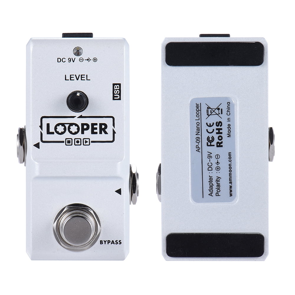 AP-09 Nano Series Loop Electric Guitar Effect Pedal Looper True Bypass Unlimited Overdubs 10 Minutes Recording with USB Cable