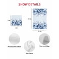 thumbnail image 7 of Blue Blooms Floral Kitchen Dish Towels for Drying Dishes Set of 3, Spring Flowers Botanical Blue Ombre Waffle Weave Microfiber Hand Tea Bathroom Towels Quick Dry & Absorbent Towel 12x12, 7 of 7