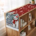 thumbnail image 5 of Red Bear Christmas Table Runner 70 Inches Long, Cotton Linen Table Runner Dresser Scarf, Xmas Tree Snowflake Fabric Tablerunners for Dining Coffee Tables Wedding Holiday Party 13"x70", 5 of 8