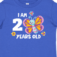 thumbnail image 4 of Inktastic I Am 2 Years Old Cute Smiling Butterfly with Flowers Girls Baby T-Shirt, 4 of 5