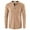 Beige, variant on XFLWAM Men's Waffle Long Sleeve Shirt Henley Shirt Casual Fit Fashion Lightweight Apparel T-Shirt Basic Shirts Gray M