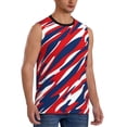 thumbnail image 2 of PAYOHTO Men's Sleeveless Shirts Gym Tank Top with Red White and Blue Patriotic Design, 2 of 8