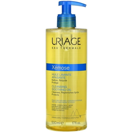 Uriage Xemose, Cleansing Soothing Oil, Unscented, 17 fl oz (500 ml)
