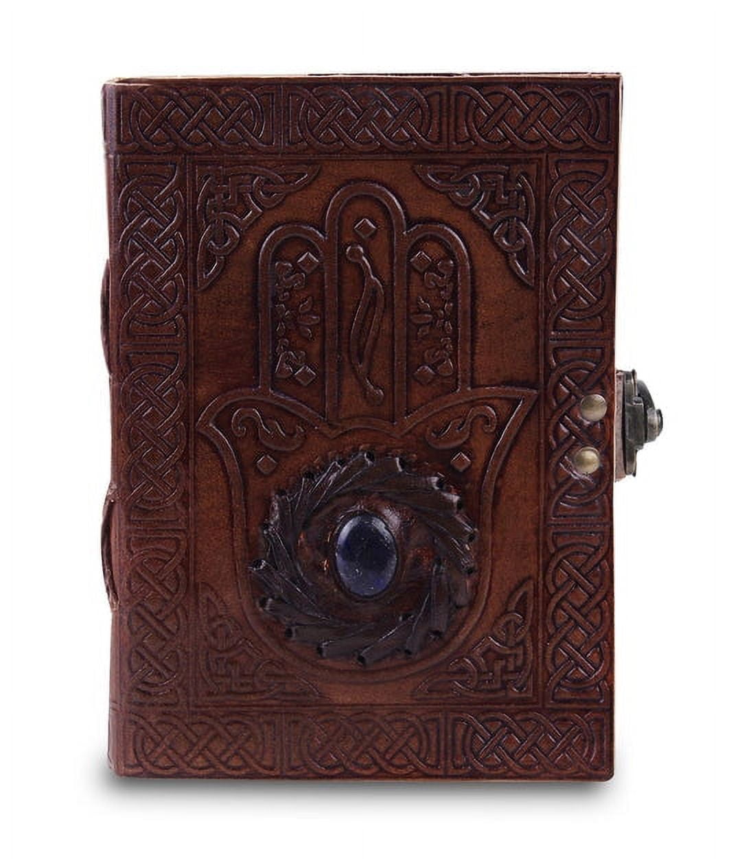 Lapis Lazuli Embossed Vintage Leather Journal, Leather Sketchbook, Drawings Journal, Great Gift
