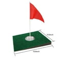 thumbnail image 2 of Putting Green Mats Set, Training Aid Put Cup & Flags, Practicing Putt Green Carpet for Children Indoor Outdoor Miniature Portable Putter Disc With Simulated Green, Slope Drill Hole Cup, 2 of 5