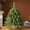 Green, variant on 12-inch Lighted Tabletop Christmas Tree Small Artificial Christmas Tree Mini Christmas Tree With Red Berry Pinecones And Burlaps Base Ideal For A Home