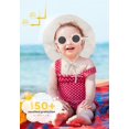 thumbnail image 2 of Sombrero solar Zando UPF 50+ para bebé con gafas de sol de 0 a 6 meses, color beige, 2 of 5