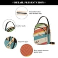 thumbnail image 4 of FORMRS Crossbody Bag for Women Quilted Travel Shoulder Cell Phone Purse with Chain Strap Handbag, Colorful Plane, 4 of 7