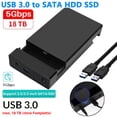 thumbnail image 1 of Carcasa Externa para Disco Duro USB 3.0 Compatible con SATA 3.0 de 2.5 y 3.5 Pulgadas SSD/HDD sin Herramientas con Transferencia de 5Gbps, 1 of 5
