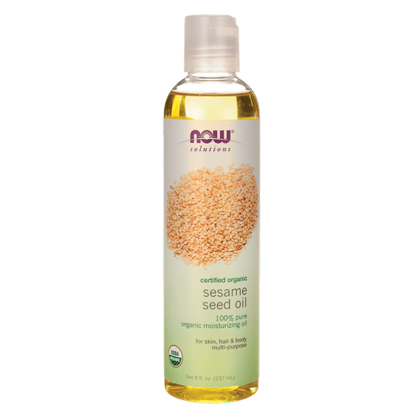 NOW Foods Organic Sesame Seed Oil 8 fl oz Liquid