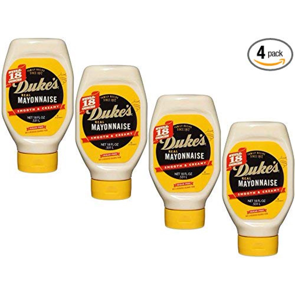 Dukes Real Mayonnaise, 18 Fl Oz. squeeze bottle,Pack of 4