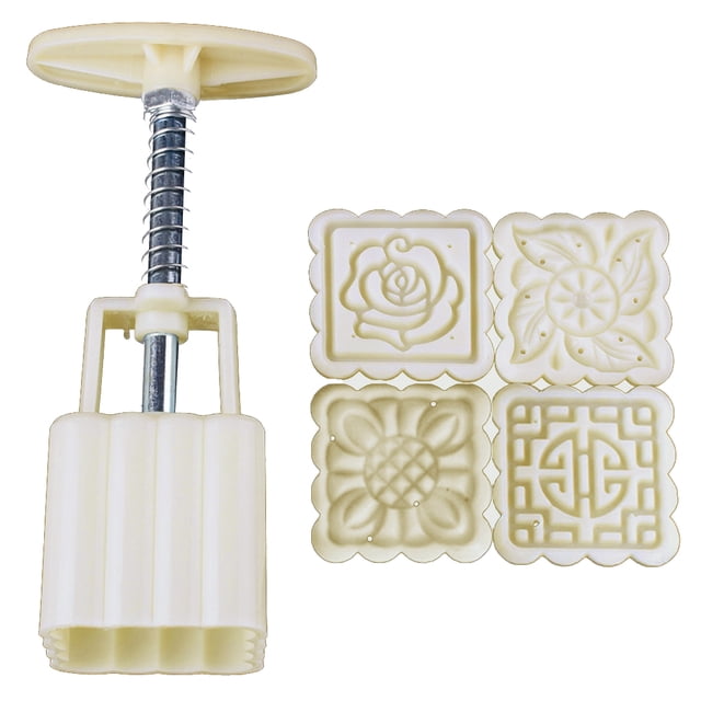 Bewildely Molde cuadrado reutilizable para hacer galletas, Accesorio para hacer pasteles, Luna, decoración DIY para Festival de mediados de Cocina y Comedor