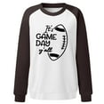 thumbnail image 3 of Womens Sweatshirts Fall Fashion Football Season Graphic Long Sleeve Shirts Casual Round Neck Pullover Tunic Blouses, 3 of 3