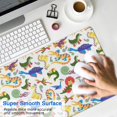 thumbnail image 4 of Long Mouse Pads for Desk,Colorful Cartoon Dinosaurs SeaCreatures Desk Mats on Top Of Desks, Desk Mouse Pad Extra Large with 3mm Non-Slip Base and Stitched Edge for Gaming,Work,Home 31.5"x15.7", 4 of 5