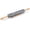 Gray Marble, variant on African Natural Marble Rolling Pin, Non-Stick Polished Dough Roller, Pasta, Dumpling, Fondant, Pie Crust, Bread, Pizza Dough, Kitchen Baking Pastry Tools with Mat/Scraper(Monte Grigio)