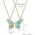 thumbnail image 6 of Matching Butterfly Mother Daughter Necklace Set for 2 Mother's Day Valentine's Day Christmas Thanksgiving Birthday Gift for Women, 6 of 7