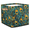Multicolor 3, variant on CURLYOOT Peacock Feather Cube Storage Bin, 13 x 13 x 13 Storage Cube Bins for Organizing, Teal Peacock Feather Fabric Foldable Closet Baskets with Handles for Closet, Shelves, Clothes