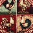thumbnail image 7 of Masada Rugs Rooster Style Round Area Rug Design Lodge 379 (4 Feet x 4 Feet) Round, 7 of 7