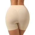 thumbnail image 3 of USEASY Seamless Shapewear Shorts for Women Tummy Control Slip Shorts Under Dress Women's Thigh Slimmer High Waisted Shaping Boyshorts, 3 of 7