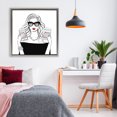 thumbnail image 3 of Stupell Industries Art Deco Chic Boss Morning Coffee Moment Gray Floating Frame Canvas Art, 25 x 25, by Martina Pavlova, 3 of 8