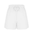 thumbnail image 6 of Bzhegqhd Womens Short Shorts Clearance,Women's Fashion Casual Elastic Waist Loose Shorts Solid Shorts, 6 of 8