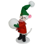 Annalee Jolly Snowball Mouse, 6 inch Collectible Figurine
