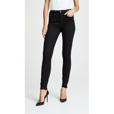 3x1 Women's BLACK No.1 W3 Channel Seam High Rise Skinny Stretch Jeans, 23