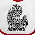thumbnail image 4 of Inktastic Michigan Silhouette Mandala Boys or Girls Baby Bib, 4 of 4