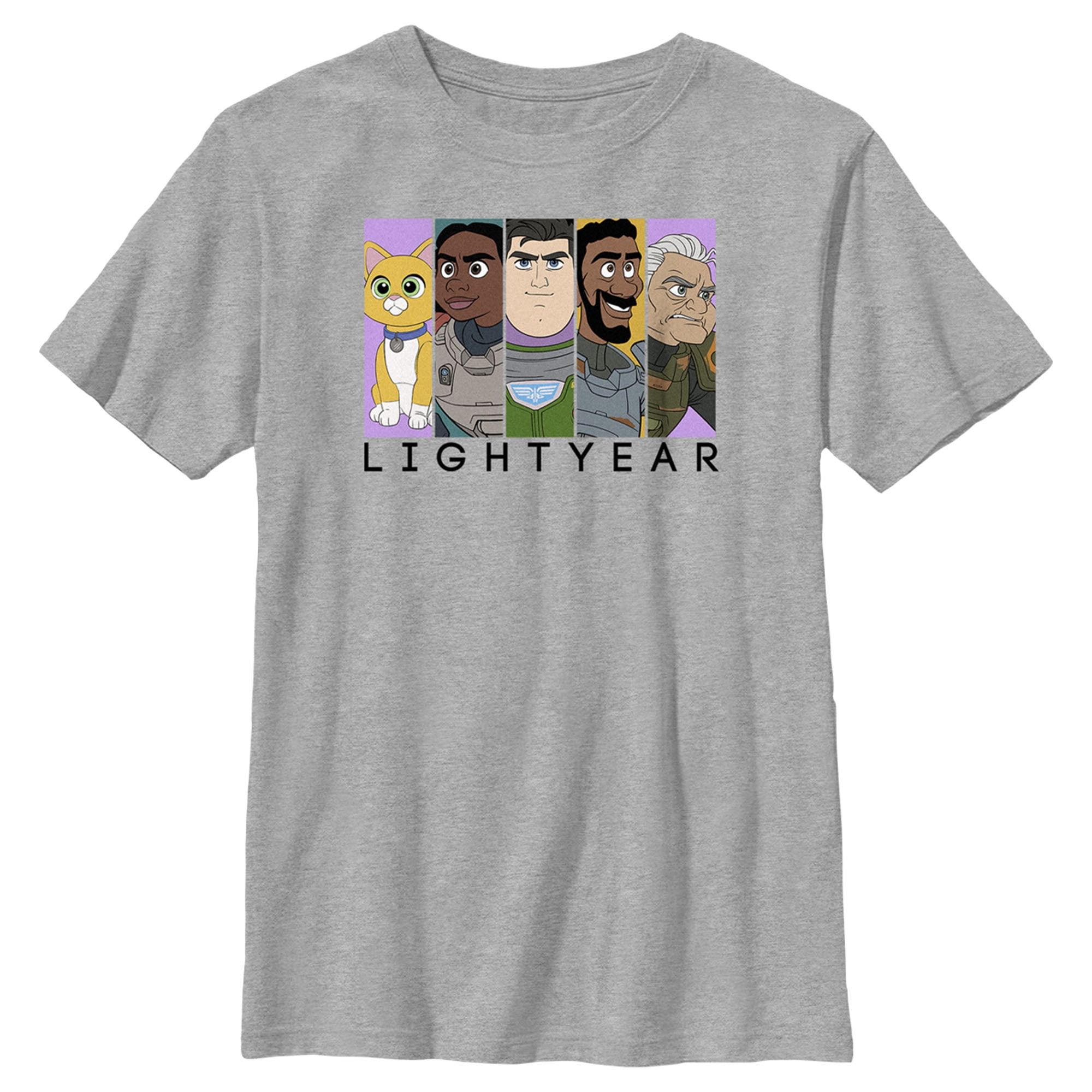 Boy's Lightyear Group Panels  Graphic Tee Athletic Heather Medium