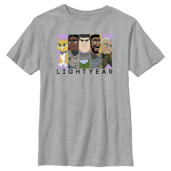 Boy's Lightyear Group Panels Graphic Tee Athletic Heather Medium
