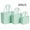 mint green, variant on Women's Waterproof EVA Beach Tote Bag 3-Piece Set,Khaki.