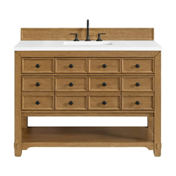 James Martin Vanities 505-V48-3Wz Malibu 48" Free Standing Single Basin Vanity Set - Amber