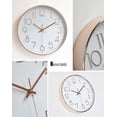 thumbnail image 4 of Reloj de pared grande, moderno, redondo, sin ruido, para sala de estar, oficina y cafetería. Ormromra LF-0046, 4 of 5