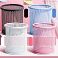thumbnail image 4 of Wire Mesh Pen Holder, Pencil Cup, Desk Organizer Pen Holder for Desk for Stationery, Scissors, School, Office Supplies (Black), 4 of 4