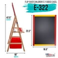 thumbnail image 2 of US Art Supply Children's Paint & Drawing Kids Art Easel Flip-Over Chalk & Dry Erase Board Bins, 2 of 6