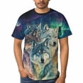 thumbnail image 4 of LAOLIUSN Men'S Wolf Graphic T-Shirt Novelty Animal Print Short Sleeve Top, S-4XL, 4 of 7