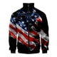 thumbnail image 3 of Chaquetas con cuello alto en 3D con estrellas y rayas estadounidenses y bandera de EE. UU., chaqueta con cremallera para hombre y mujer, chaqueta informal de manga larga, abrigo, ropa para hombre, 3 of 5