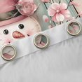 thumbnail image 4 of Homewish Christmas Snowman Black Out Curtains,Rustic Flower Floral Curtains Pack of 2 (42x63 Each),Pink Brown Bedroom Curtains For Girl Boys,Super Cozy Room Decor, 4 of 6